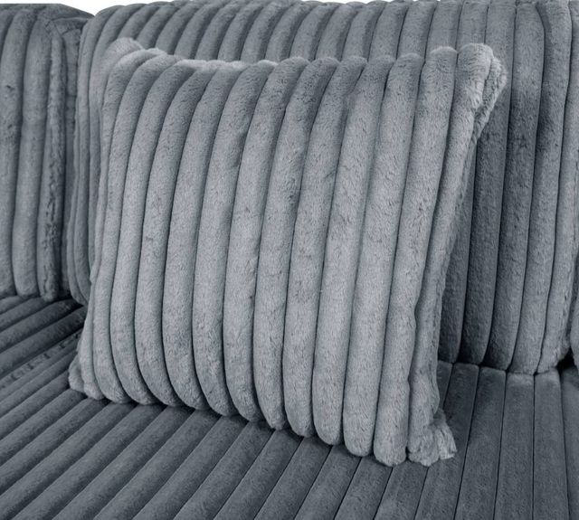 Homelegance® Warwick 3-Piece Gray L-Shape Sectional-4