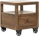 International Furniture Direct Oslo Brown End Table-0