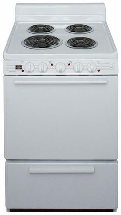 Premier 24" White Freestanding Electric Range
