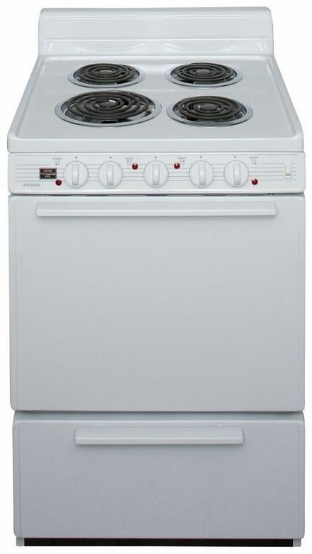 Premier 24" White Freestanding Electric Range-0