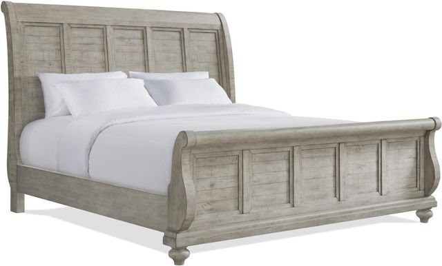 Riverside Furniture Hailey Pebble King Sleigh Bed-0