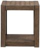 Liberty Furniture Broadmore Cobblestone Brown Square Chairside Table-2