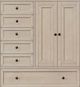 Intercon San Mateo Youth Rustic White Chifferobe-2