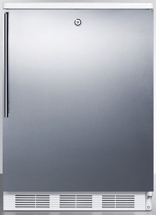 Accucold® by Summit® 24" 5.1 Cu. Ft. Stainless Steel Compact Refrigerator-0
