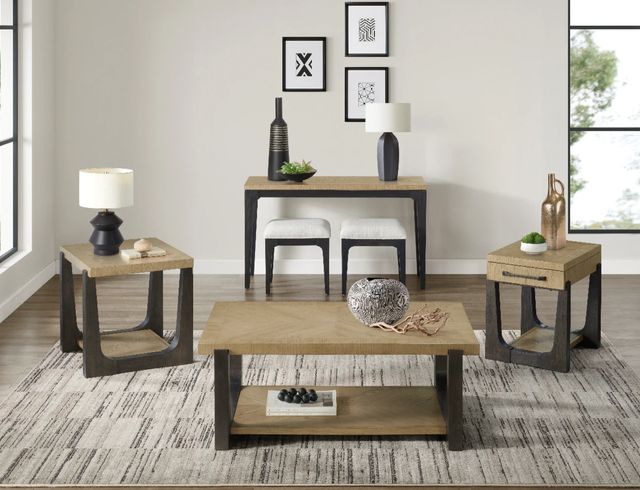 Emerald Home Sutton Place 2-Piece Beige/Cocoa Stool Set-1