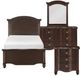 Mazin Furniture Meghan 4 Piece Espresso Twin Bedroom Set-0