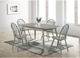 Elements International Sparrow Antique Gray Dining Table-0