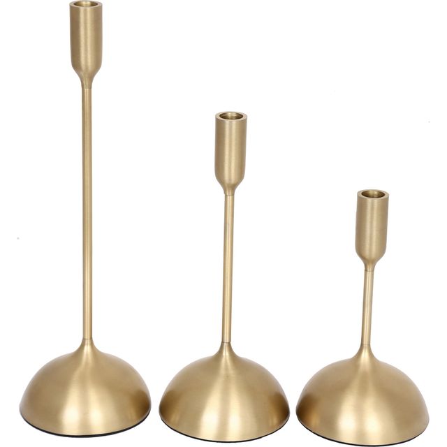 Renwil® Ferris Set of 3 Gold Candle Holders-2