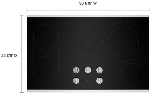 Maytag® 36” Stainless Steel Electric Cooktop-1