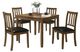Coaster® Parkwood 5-Piece Honey Brown Dining Set-0