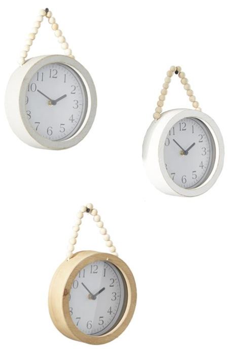 Deco Marche 3-Piece Wall Clock Set with Rope Strap-1