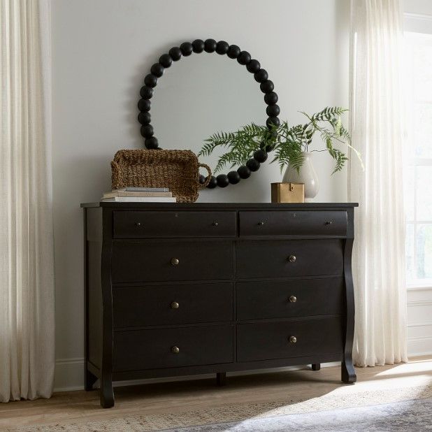aspenhome® Caroline Soft Black 8-Drawer Dresser-1