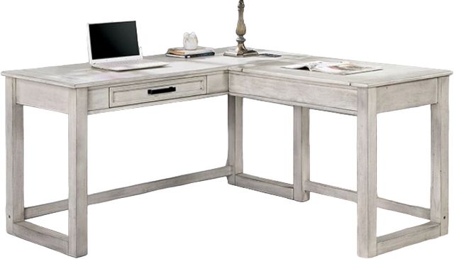 Furniture of America® Galarga Antique White Office Desk-0