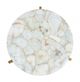 Zuo® Modern Haru White Stone Side Table with Gold Framework-2