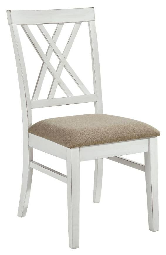 Homelegance® Brunson Khaki/White Dining Side Chair-0