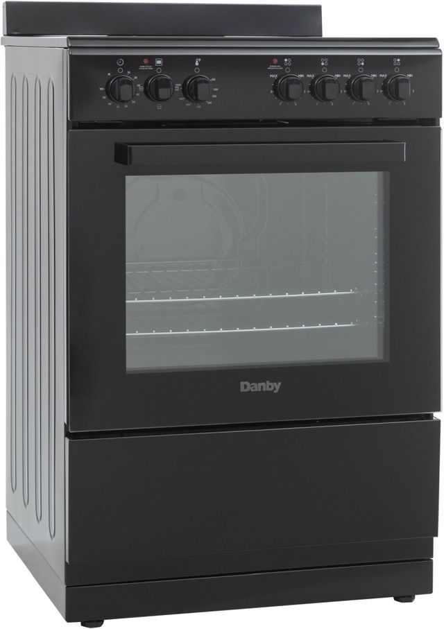Danby 24" Black Glass Top Freestanding Electric Range-2