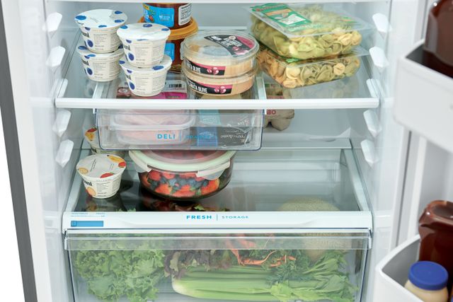 Frigidaire® 28 in. 13.9 Cu. Ft. Brush Steel Top Freezer Refrigerator-8