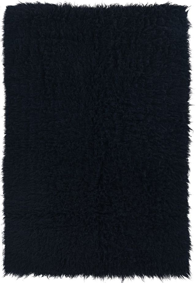Linon Flokati Black 5'x8' Area Rug-0