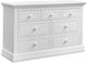 EA Baby Providence Vintage White Youth Double Dresser with Topper-1