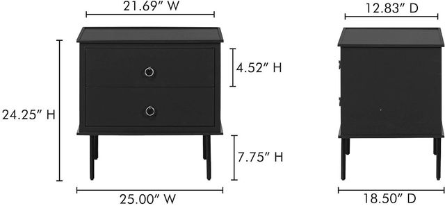 Moe's Home Collection Reagan Black Nightstand-3