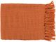 Surya Tilda Burnt Orange 59"x51" Throw Blanket-0