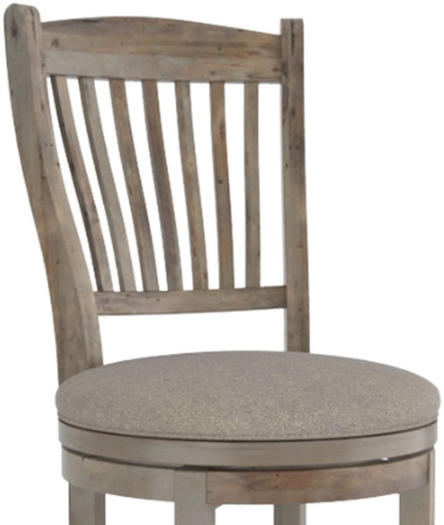Canadel Champlain Shadow Washed Upholstered Swivel Stool-1