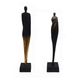 A & B Home 2-Piece Black/Gold Human Statuaries-1