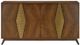 Currey & Company Arren Antique Brass/Dark Chestnut Credenza-0