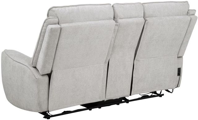 Coaster® Sylmar Dove Grey Upholstered Power Reclining Loveseat-3