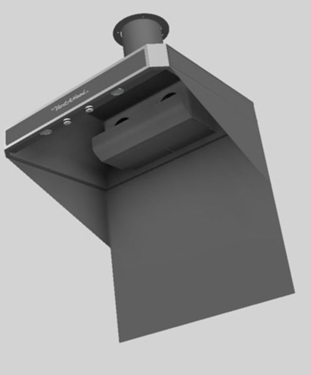 Vent-A-Hood® A Series 36" Gunsmoke Retro Style Wall Mounted Range Hood-1