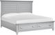 Magnussen Home® Charleston Harbor Gray California King Panel Storage Bed-1