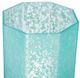 A & B Home Aqua Blue Frosted Mercury Glass Octagonal Candle Holder-3