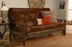 Kodiak Furniture Tucson Oregon Trail Saddle/Rustic Walnut Full Futon with Mattress-1