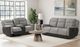 Elements International Hornet Rancho Gray Manual Reclining Loveseat-1