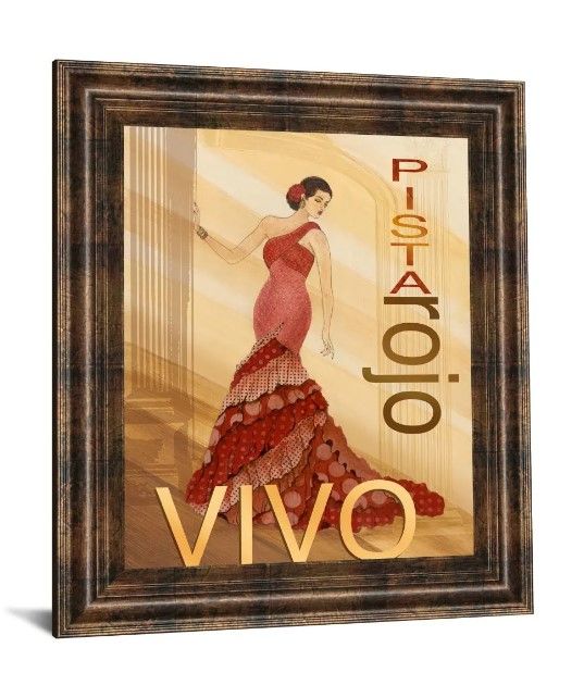 Classy Art Pista Rojo by Tava Studio Wall Art-1