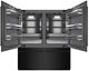 ZLINE 72" 39.6 Cu. Ft. Black Stainless Steel Built-In French Door Refrigerator with Water Dispensers, Ice Makers, and Graphite Gray Interior-1