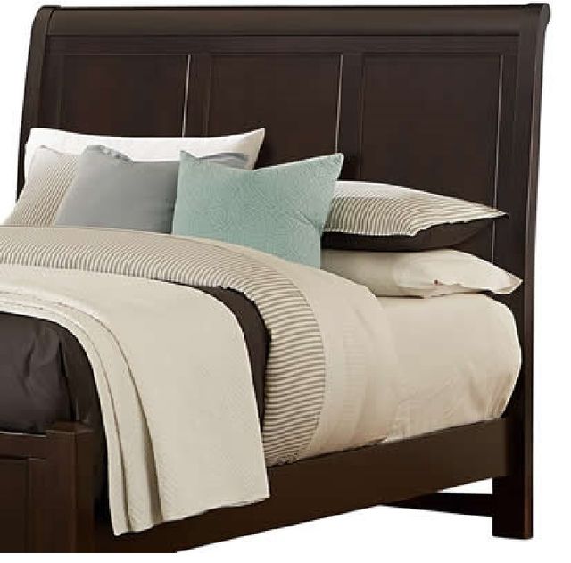 Vaughan-Bassett Bonanza Merlot Full Sleigh Headboard-0