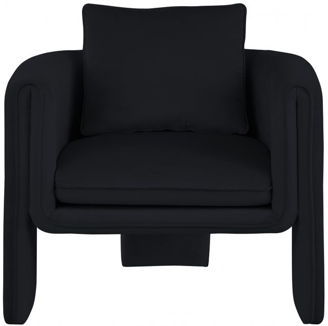 Meridian Furniture Sloan Black Velvet Accent Chair-2