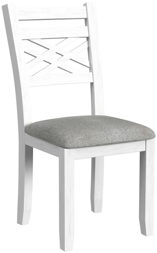 Elements International Brooks 6-Piece Brown/Gray/White Dining Table Set-4