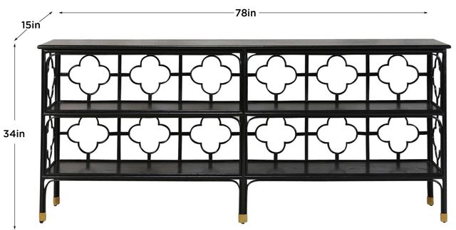 Stylecraft Tamara Day Black Brilliance 3-Shelves Clover Shelf-1