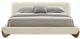 VIG Furniture Modrest Fleury Cream/Walnut Queen Panel Bed-1