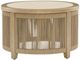 Signature Design by Ashley® Cool Days Beige Wooden Outdoor Round Cocktail Table-1