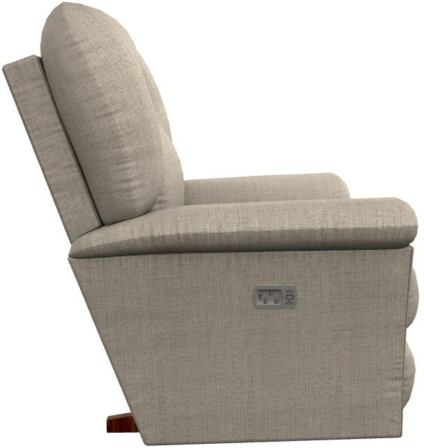 La-Z-Boy® Jasper Fawn Power Rocking Recliner with Headrest-2