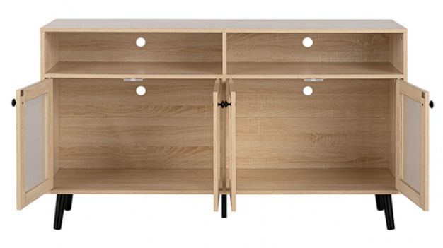 Furniture of America® Idanha Natural TV Stand-0