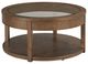 Hammary® Foster Gass Top Coffee Table with Hazel Base-0