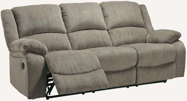 Signature Design by Ashley® Draycoll Pewter Reclining Sofa-2