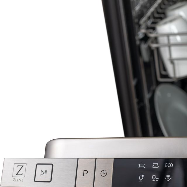 Zline 18" Panel Ready Top Control Built In Dishwasher-3