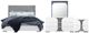 Global Furniture USA Talia 4-Piece White King Panel Bedroom Set-0