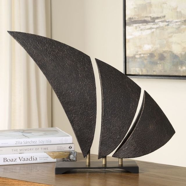 Uttermost® Wind Crest Dark Bronze Sculpture-1