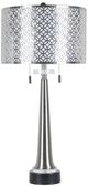 StyleCraft Stainless Steel/Sultan Silver Table Lamp-0